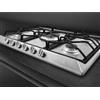 Smeg SRV576O piano cottura Acciaio inox Da incasso 75 cm Gas 5 Fornello(i)