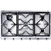 Smeg Universal SRV596GH5 piano cottura Acciaio inox Superficie piana 90 cm Gas 5 Fornello(i)