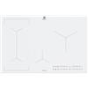 Electrolux EIL83443BW Bianco Da incasso 78 cm Piano cottura a induzione 4 Fornello(i)