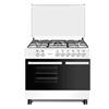 LAREL CUC.L90BT5GB Cucina Vintage 90x60 5 fuochi con Forno a Gas, Grill - Bianco