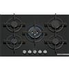 Bosch Serie 6 PPQ7A6I15 Piano cottura a gas 75 cm 5 fuochi Vetro Nero