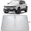 LANTU Parasole Parabrezza Per Jeep Avenger 2023-2026 Ripiegabile Protezione Visiera Solare Con Tasca Portaoggetti Blocca Raggi UV Ombrello Da Sole