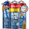 Clima Set Sostituto del Gas R1234yf 3in1 1x235 g per Climatizzatore Auto + R1234yf 2x235 g Refrigerante per Climatizzatore Auto - Tubo con Manometro e Adattatore LP/HP
