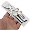 Generico Adesivo 3D ABS cromato nero X2 lettere distintivo decalcomanie emblema posteriore del bagagliaio dell'auto for X2 F39 U10 M35i 2024 2025 2019 Accessorie(Chrome)