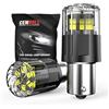 Cenmoll Lampadine LED BAU15S PY21W bianche, 3200LM super luminose 12V-24V BAU15S PY21W per luci di posizione posteriori, luci di retromarcia, luci di stop e luci diurne, confezione da 2