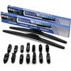 Esselle Parts Spazzole Tergicristallo Aerodinamiche per Dr-4 - Silenziose, Alta Aderenza, Struttura Rinforzata, Plug & Play con 13 Adattatori