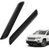 DOKRIN Car Bumper Protection, 2 pezzi strisce anticollisione in fibra di carbonio strisce anticollisione auto pellicola protettiva paraurti auto adatta alla maggior parte dei modelli di auto (nero)
