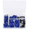 Tissting 158 Pezzi Kit Bulloni Carenatura Moto in Alluminio Blu | Viti In Alluminio Con Finitura Lucida Per Un Look Aggressivo Della Moto