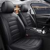 Generico Coprisedili Auto per Jeep Avenger in Pelle PU, Set Anteriori e Posteriori, con Laterali Elastici, 5 Posti, Antiscivolo, Traspiranti e Antimacchia, Compatibile con Airbag, Facili da Installare(Nero)