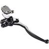 GOOFIT 22mm Lever del Cilindro Principale del Freno Anteriore Destro Nero Sostituzione per GS125 GN125 GN250 GS250
