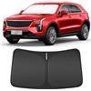 IOLAILA Parasole per parabrezza per Cadillac XT4 2019-2025, accessori compatibili, 4 strati su misura, pieghevole, parasole per finestrino anteriore, blocca i raggi UV per mantenere la tua auto più fresca