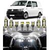 BMT xms 6pz Kit di Luci LED per Interni per Volkswagen VW Transporter T5 T5.1 T6 T6.1, Lampadine LED per Interni Auto e Camion 6000K Bianco Luminoso