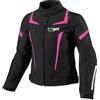 Jet Giacca Moto Donna Con Protezioni 4 Stagioni Cordura Impermiabile Tessile ELEKTRA (3XL (IT 50-52), Rosa)