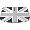ANZIWU Parasole per parabrezza per Mini Cooper con design Union Jack | 150 x 70 cm (59 x 27,5 pollici) Compatibile con modelli R55, R56, R57, R58, R59, R60, R61, F54, F55, F56, F60 (dal 2007 in poi) (Grigio)