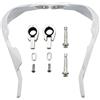 GOOFIT Paramani Moto Enduro 28mm Universali Alluminio Acerbis Manubrio Motocross Pit Bike sostituzione per ATV Quad Scooter Off-Road Ciclomotore Bianco