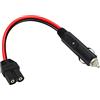GINTOOYUN Cavo accendisigari da 38,1 cm, 12/24 V 14 AWG EC5 femmina a presa accendisigari per auto, pompa ad aria, batteria auto, ecc. (EC5 maschio a accendisigari per auto)