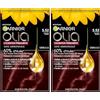 Garnier Olia - Colorazione permanente - Senza Ammoniaca - 60% di oli naturali di fiori - conserva la qualità dei capelli, capelli morbidi e lucenti, mogano, blush (5,52), 120 g (Confezione da 2)