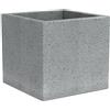 Scheurich C-Cube, fioriera in plastica, grigio pietra, 40 cm di lunghezza, 40 cm di larghezza, 33 cm di altezza, 44 l Vol.