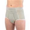 ORIONE Slip Elastico Sport per Ernia Inguinale ORIONE© - Color Grigio - Versione alta con apertura frontale completamente apribile Art.316 Taglia 2 > 76-80 cm