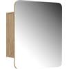 VICCO Specchio contenitore bagno Vicco Zino Rovere dorato 60 x 50 cm con ripiani, Model 56234