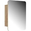 VICCO Specchio contenitore bagno Vicco Zino Rovere dorato 70 x 50 cm con ripiani, Model 56236