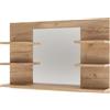 VICCO Specchio contenitore bagno Vicco Wilbur Rovere dorato 78 x 50 cm con ripiani, Model 56244