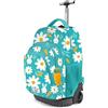 Oh My Pop! Blooming-Zaino Trolley GTS FAN, Turchese, 32 x 47 cm, Capacità 39 L
