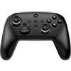 Springwillfly Controller di gioco wireless per PC e interruttore, joystick a doppio effetto Hall, funzione screenshot con un clic, struttura in ABS, design compatto 15 x 10 x 6 cm (bianco e nero)