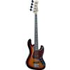 EKO GUITARS - Basso Elettrico JB‑100 3/4, Corpo Pioppo, Manico Acero, Tastiera Laurel 21 Tasti, 2 Pickup Jazz‑Bass, Ponte Vintage, Scala 761 mm, Colore Sunburst