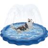 XiXiRan Tappetino Irrigatore per Cani, XiXiRan Splash Pad, Splash Sprinkler Pad per Cani, Tappetino ad Acqua Bambini, Giochi d Acqua Giardino Cani, Giocattolo Tappetino Spray da Giardino (lettera*170cm)