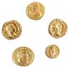 lazzaro italy Monete Romane imperiali antiche placcate Oro - Collezione Set Riproduzione imperatori Romani 5 Pezzi - Artigianato Italiano, Fatte a Mano - Made in Italy