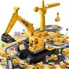 TEMI Escavatore giocattolo per bambini 3-8 anni, veicolo da cantiere con pista, regalo di compleanno per ragazzi e ragazze dai 3 anni in su