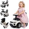 sun baby Macchinina bambino 1 anno, macchinina cavalcabile bambino, auto per bambini, aiuto per imparare a camminare con suoni, Volante con clacson (Bianco)