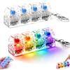 HBSFBH 2 Pezzi Portachiavi Fidget Tastiera, Fidget Clicker per Tastiera, Tastiera Fidget Toys per Adulti, Fidget Tastiera Portachiavi, Tastiere Fidget Clicker con Luce LED, per Ansia, Ufficio, Scuola (M2)