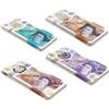 Scratch Lover Scratch Cash Mini Bundle Sterline - 100 Banconote Finte 25 x £ 5, 10, 20, 50 Sterline, Fac-Simile Sterline, Dimensioni Reali