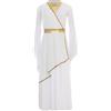 Mufeng Ragazza Abito da Atena Greca Vestito Romana Toga Greca Maxiabito Costumi da Romani e Greci per Halloween Carnevale e Feste in Maschera