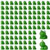 NQEUEPN 100 Pezzi di Rane in Resina, Figurine di Rana Verde Rane in Miniatura in Resina Rana Carina per Artigianato Fai-Da-Te Decorazioni per Contenitori in Vetro da Giardino per Case Delle Bambole