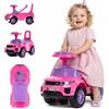 sun baby Macchinina bambino 1 anno, macchinina cavalcabile bambino, auto per bambini, aiuto per imparare a camminare con suoni, Volante con clacson (Rosa)