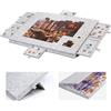 GOURDBRO Tavolo Puzzle da 1000 Pezzi con 6 Cassetti, Angolo di Inclinazione, Puzzle Board Portatile, Puzzle Board per Bambini e Adulti (Grigio)