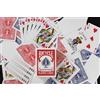 MAGICAPLANET Bicycle Special Deck, Set di 56 carte speciali per torri di magia con video tutorial di 1 ora, formato Poker, include doppio dorso rosso/blu, carte bianche e signora di cuore