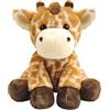 shownicer Peluche a forma di giraffa, peluche Kawaii, cuscino in peluche, idea regalo per bambini e adulti (giraffa, marrone, 25 cm)