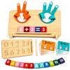 KDISHKRA Gioco Montessori 4-6 Anni, Gioco Educativo Matematica in Legno, Apprendimento Numeri & Calcoli per Bambini Ragazzi Ragazze, Bambini Ragazzi Ragazze