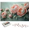 ADCCAT Puzzle 5000 Pezzi, Puzzle Fiore per Adulti, Peonia Puzzles in Legno con Squisita Scatola di Imballaggio, Puzzles in Legno Impegnativi per Famiglie, per Decorazioni Casa, Regalo Donna/Uomo, -5056