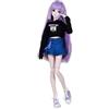EVA BJD 1/3 SD Doll 24 Ball Jointed BJD Doll Anime Style Fashion Doll Movable Joints Dolls, Purple Hair