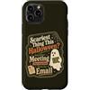 The Coffee & Ghost Club Custodia per iPhone 11 Pro Halloween Ufficio Riunione Email Collaboratore Lavoro