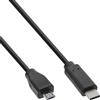 InLine 19149 Cavo USB 2.0, Nero