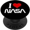 I Love Space M D Design Nero Amo l'NASA Cuore con logo PopSockets PopGrip Adesivo