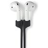 aiino italian ideas aiino AirStrap Laccetto in Silicone per Apple AirPods 1/2 e PRO, Laccio Anti Smarrimento per Cuffie Senza Fili, Chiusura Magnetica, Silicone Morbido e Resistente per AirPods 1/2 e PRO - Nero