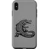 alligator graphic tee Custodia per iPhone XS Max Fauna selvatica xilografica vintage Open Jaw Gator