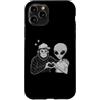 Big Foot Aliens Sasquatch Graphic Tees M Custodia per iPhone 11 Pro Cartello con scritta «Bigfoot & Alien Sasquatch Love» Bigfoot Alien Heart